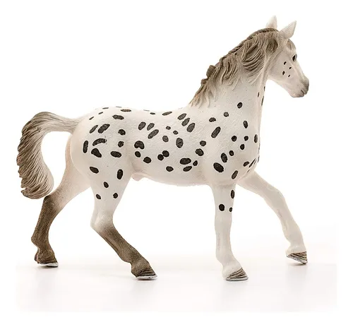 Figura De Animales Caballo Knabstrupper Pintado A Mano