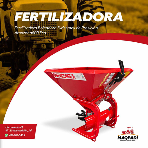 Fertilizadora Boleadora Reforzada Swissmex 600kg