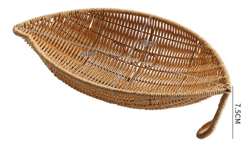 Cesta De Servicio De Almacenamiento De Verduras De Ratán,