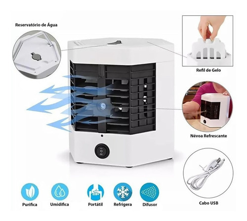 Aire acondicionado portátil Coolair Ultra Cold, color blanco