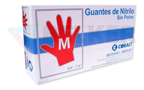 Guantes Nitrilo Uniseal 100 Pzas Varios Colores Y Tallas