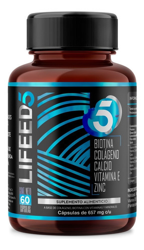 Imagen 1 de 4 de Lifeed Men Hair Biotina Colágeno Vitamina E Zinc Vitamina A Sabor N/a