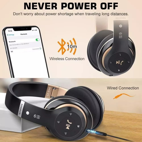Audifonos Diadema Inalambricos Bluetooth Con Mic