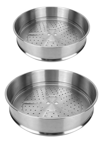 2pcs Stainless Steel Steamer Basket Meat Cooking Steam Grids