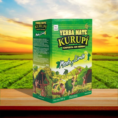 Imagem 5 de 5 de Erva Mate Tereré Menta E Limão 500 Gramas Original - Kurupí