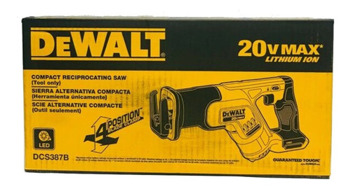 Serra Sabre Compacta 20v Max Li-ion - Dcs387b Dewalt