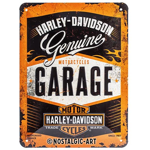 Davidson Garage Metal Sign Na 2015