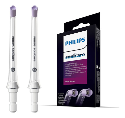 Philips Sonicare Power Flosser Quad Stream F3 2pk Wh Hx3062