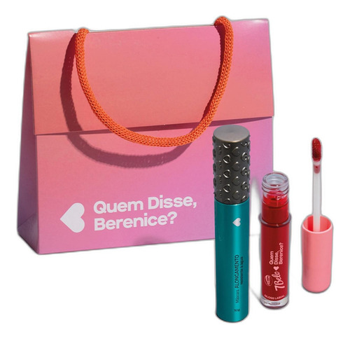 Combo Máscara De Cílios Resistente À Água 10g + Gloss Labial