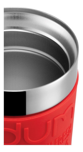 Bodum Jarro Mug Cierre Hermetico Acero 0,35 L Rojo