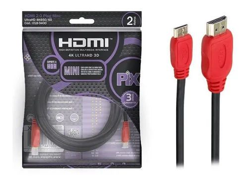 comprar Cabo Mini Hdmi X Hdmi  2.0 4k Ultra Hd 2m 018-9400 Ethernet