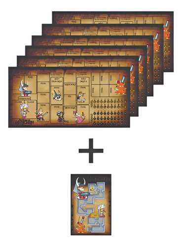 Playmat Munchkin 6 Individuais + Central