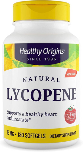 Healthy Origins Licopeno Lyc-o-mato 15mg X 180 Softgels