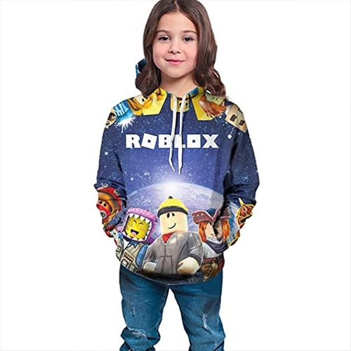 M Niños Roblox Sudadera Con Capucha Impresión 3d Dibujos
