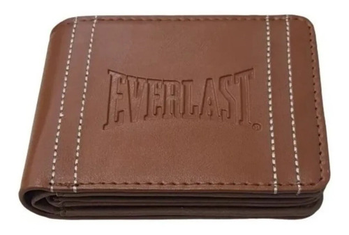 Billetera Everlast 26205 color marrón de cuero sintético - 8.5cm x 11cm