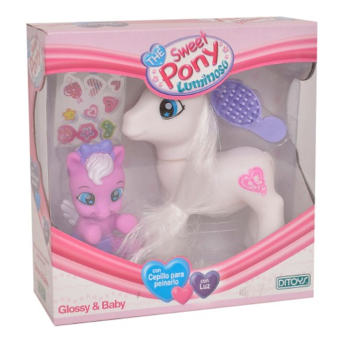 The Sweet Pony Glossy Luminoso Con Accesorios Ditoys Full