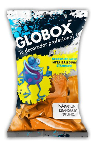 Globox Standard 5 Pulgadas Color Naranja X 50 Un. Std