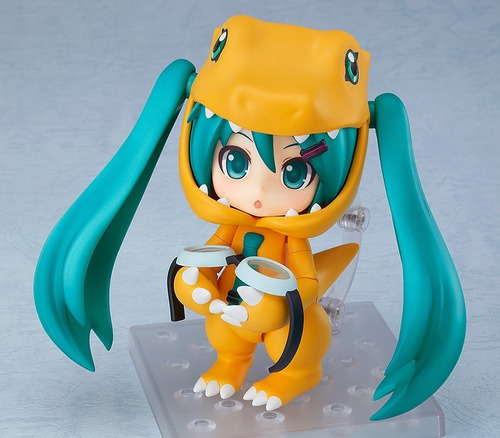 Imagen 2 de 5 de Nendoroid 1439 Hatsune Miku: Kigurumi Agumon Ver.