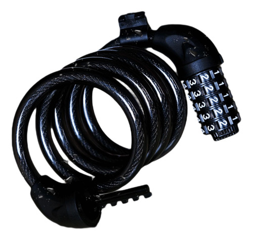 De Combinación Para Bicicleta, De Cable Negro De 3,9 Pies