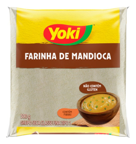 Harina De Mandioca Blanca Yoki 500gr - Importado De Brasil
