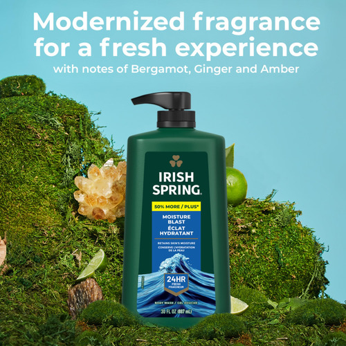 Sabonete Líquido Irish Spring Moisture Blast Para Homens 900
