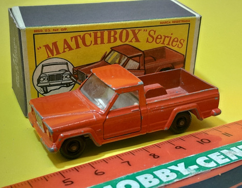 Matchbox England 71 Jeep Gladiator De 1964 Con Reprobox