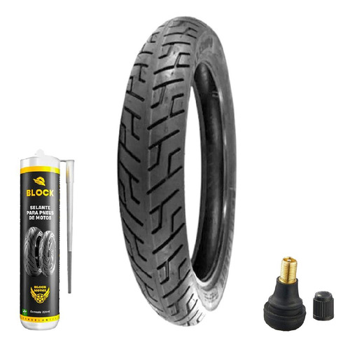 Pneu 100/90-18 Mt65 Traseiro Pirelli + Selante + Bico