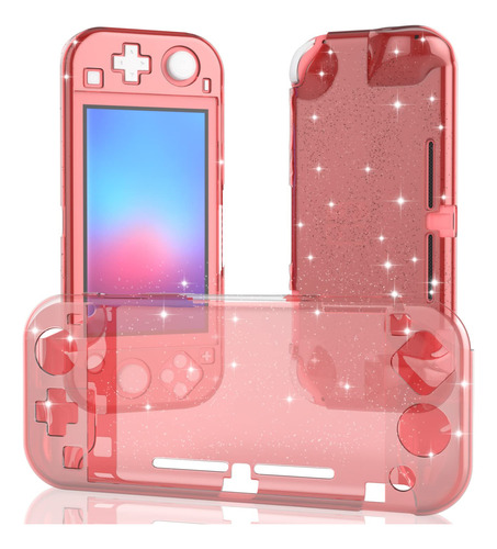 Funda Para Nintendo Switch Lite Estilo De Estrellitas Rosas