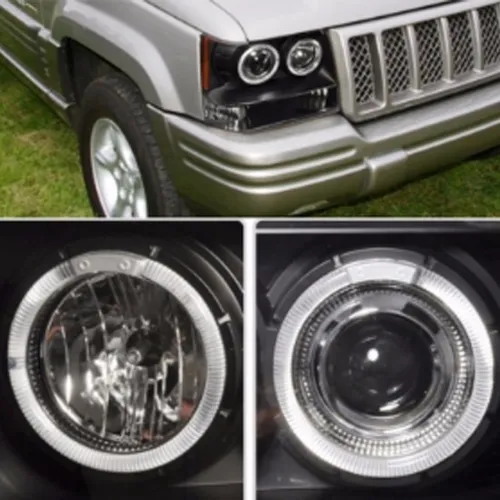 Farol Project Angel Eyes Led Jeep Grand Cherokee 93 98 Black Farol Project Angel Eyes Led Jeep Grand Cherokee 93 98 Black
