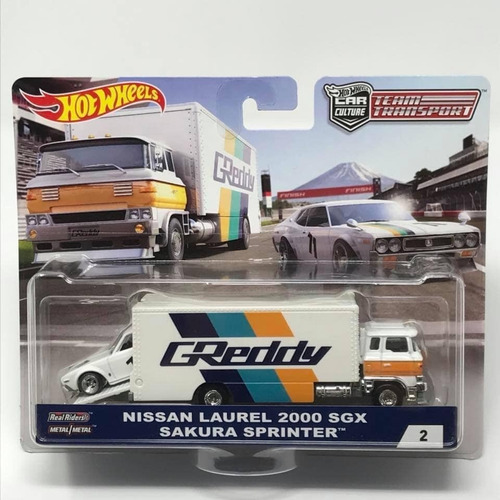 Hot Wheels Car Culture Team Transport Nissan Laurel 2000 Sgx Color Blanco