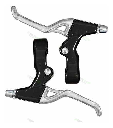 Manete Maçaneta De Freio Bike Aluminio V-brake Cores Cor Preto/prata L