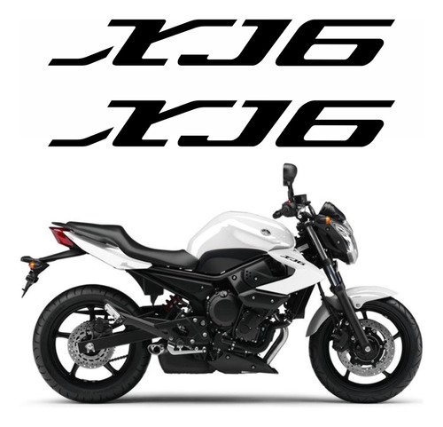 Adesivos Yamaha Xj6n Xj6 2011 2012 Moto Branca Xj6n02