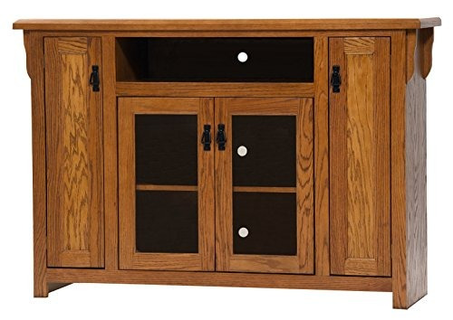 American Heartland Oak Tall Tv Stand In