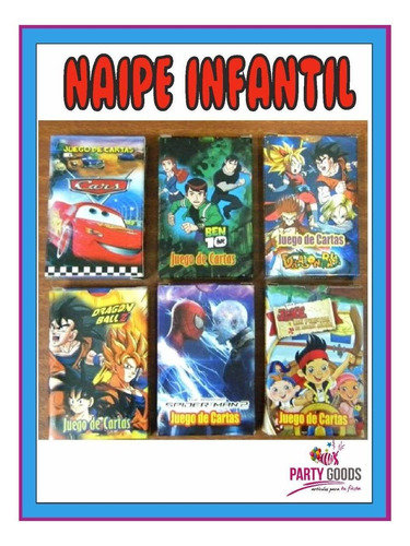 Naipe Infantil Español - Souvenir - Regalo Hoy Oferta!!!