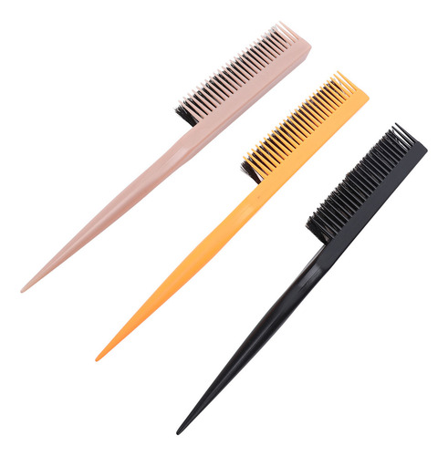 Cepillo De Pelo Teasing, 3 Unidades, Cerdas De Nailon Con Fo