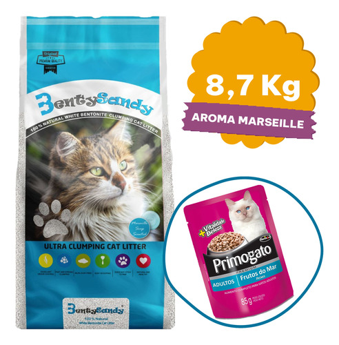 Arena Sanitaria Aglomerante Gato Bentysandy 10 L / Marseille