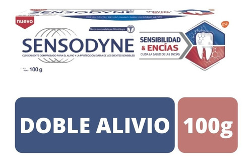 Imagen 1 de 7 de Sensodyne Sensibilidad Y Encías 100g - Doble Alivio