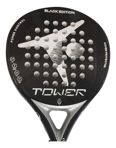 Imagen 3 de 9 de Paleta Padel Paddle Tower Carbon Black Edition 2020