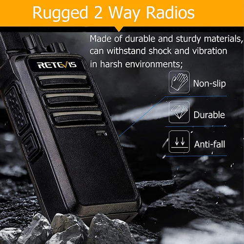 Walkie Talkies Rt68 Para Adultos, Radios De 2 Vías De Largo