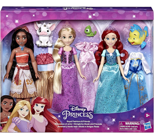 Hasbro Princesas Disney - Moana, Rapunzel Y Ariel 3 - Pack