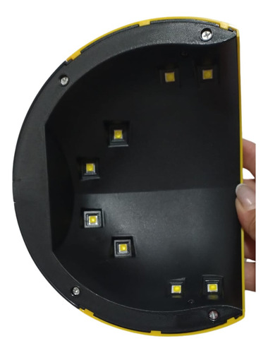 Cabina Uvled Sun T7 Para Uñas - Eficiencia Y Estilo Amarilla/negro