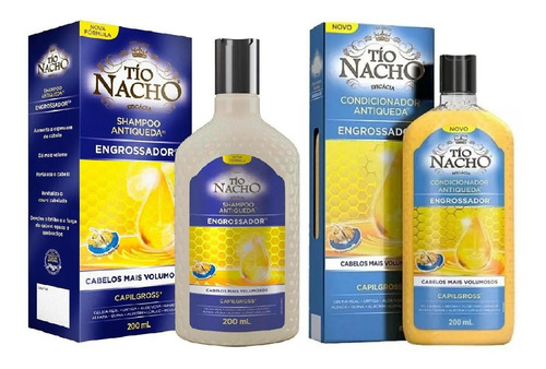 Tio Nacho Antiqueda Engrossador Kit Shamp 200ml Cond 200ml