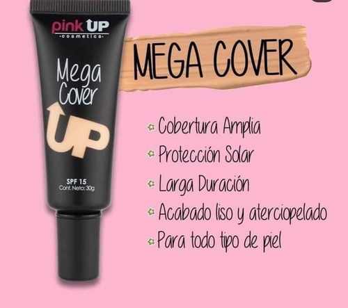 Base De Maquillaje  Mega Cover Pink Up 