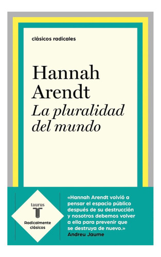La Pluralidad Del Mundo - Hannah Arendt