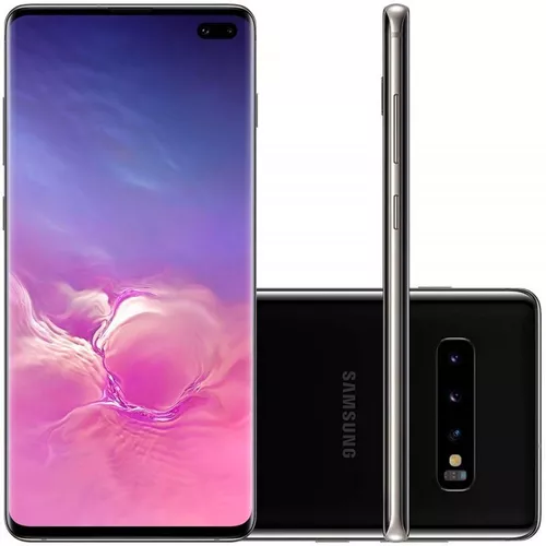 Smartphone Samsung Galaxy S10 Plus 128GB Preto Tela 6.4 Câmera