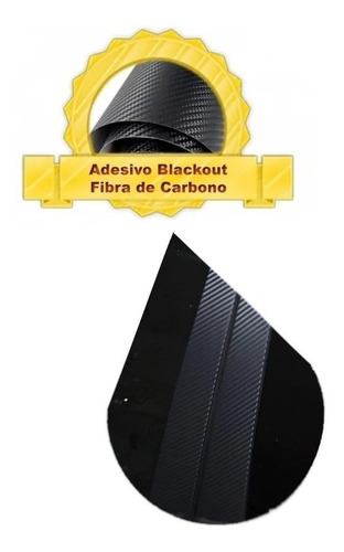 Adesivo Blackout Coluna Porta Fibra De Carbono Peugeot 307