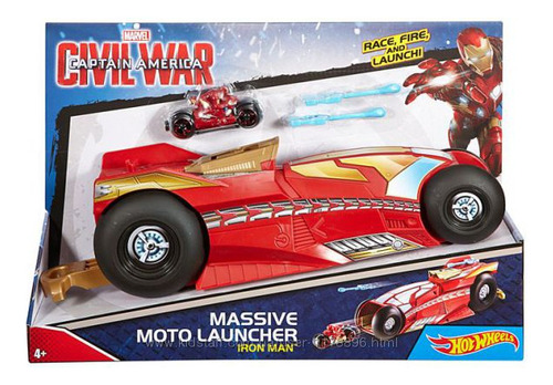 Hot Wheels Marvel Moto Launcher #2 Playset