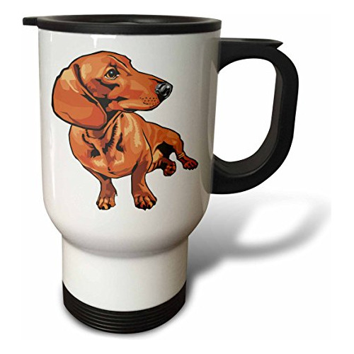 Vaso - Cute And Cuddly Canine Rottweiler Travel Mug, 14-ounc