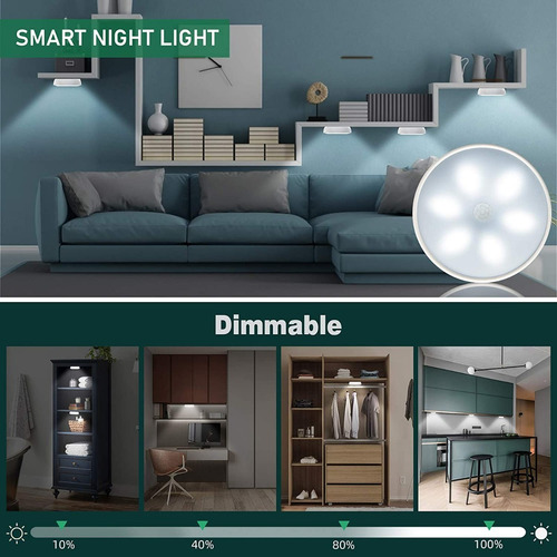 Lamparas Lightbiz Led, On-off-auto, Sensor De Movimiento, 6