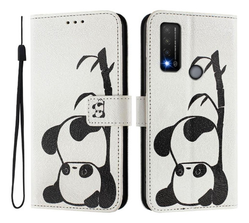 Funda Para Tcl 20r Tarjetero Con Ranura De Crédito Flip Pu